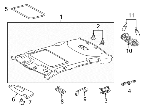 Toyota Camry Interior Parts Diagram | Decoratingspecial.com